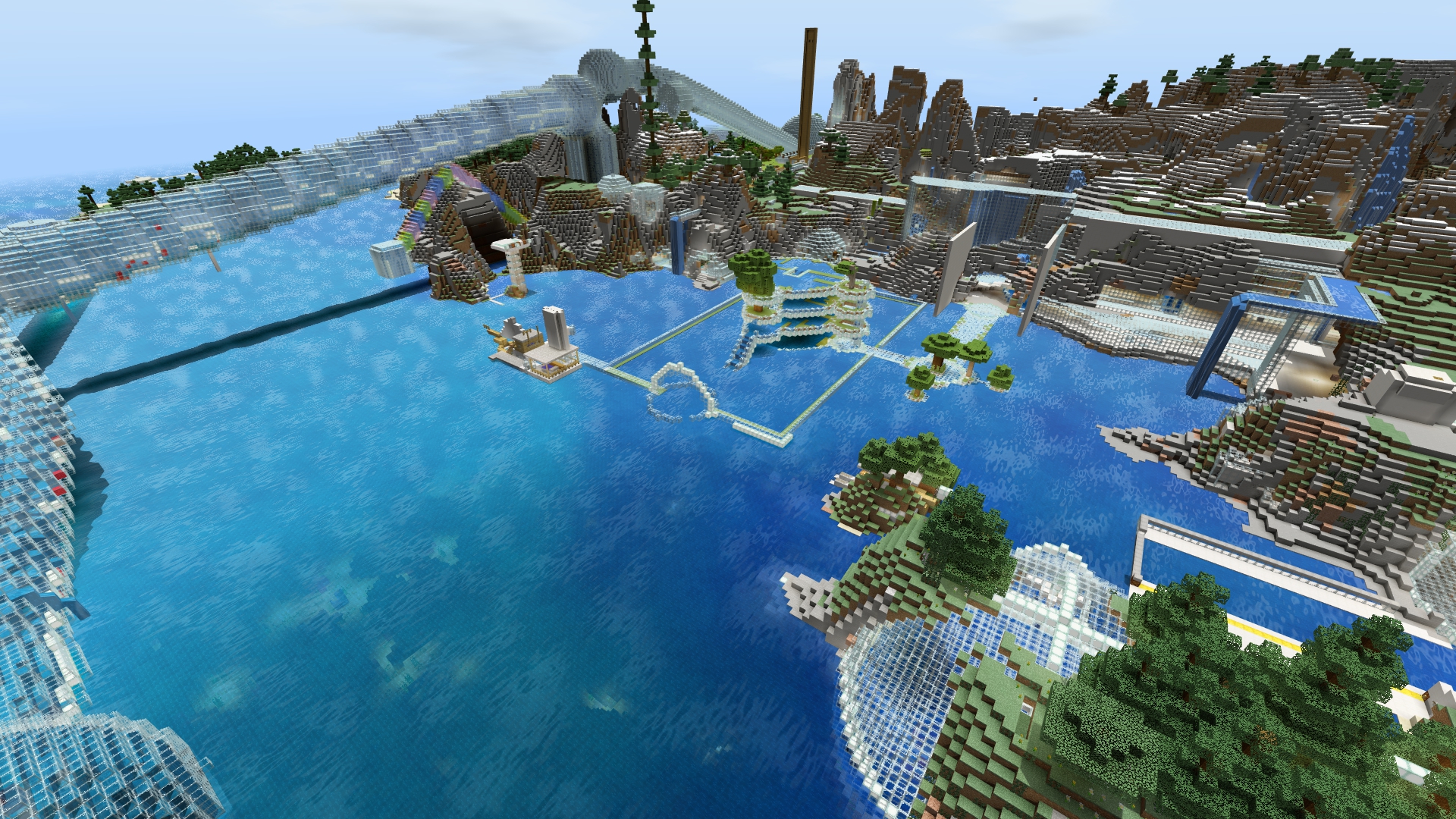 未来への5つの約束 キレイな水と渓谷の洞窟学校 Minecraftカップ 全国大会 未来の学校 ひとりひとりが可能性に挑戦できる場所